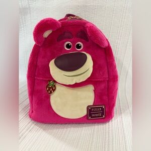 Loungefly Pink and Cream Lotso Backpack